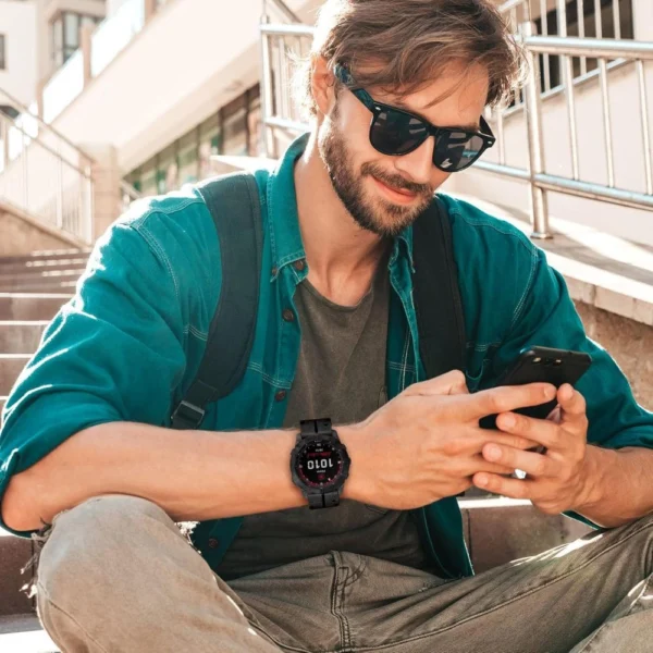 Tech-Protect Silicone PU Strap for Garmin Fenix 5 / 6 / 6 Pro / 7 / 8 (47mm) / E - Blackeng