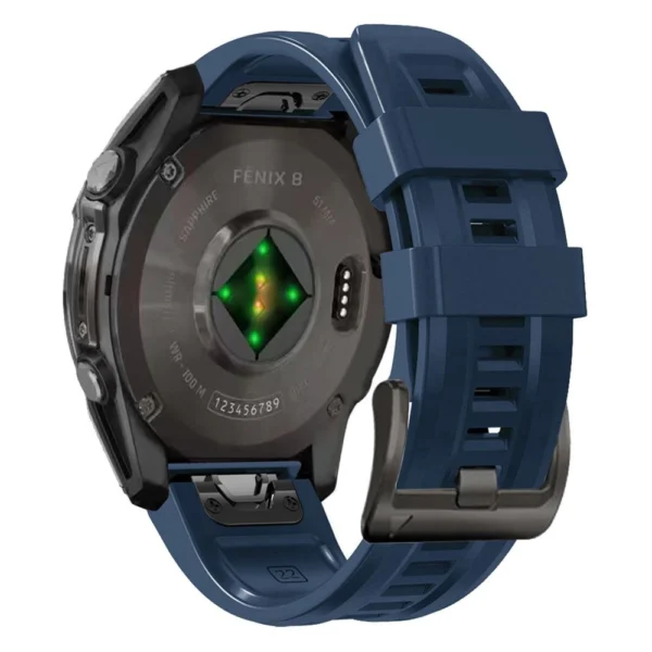 Tech-Protect Silicone Strap for Garmin Fenix 5X / 5X Plus / 6X / 6X Pro / 7X / 8 (51 mm) - Blueeng