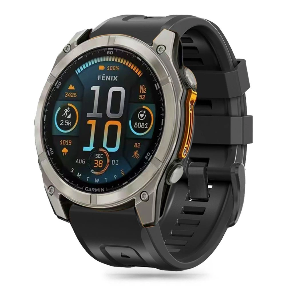 Tech-Protect Silicone Strap Garmin Fenix 5 / 6 / 6 Pro / 7 / 8 (47mm) / E - Blackeng