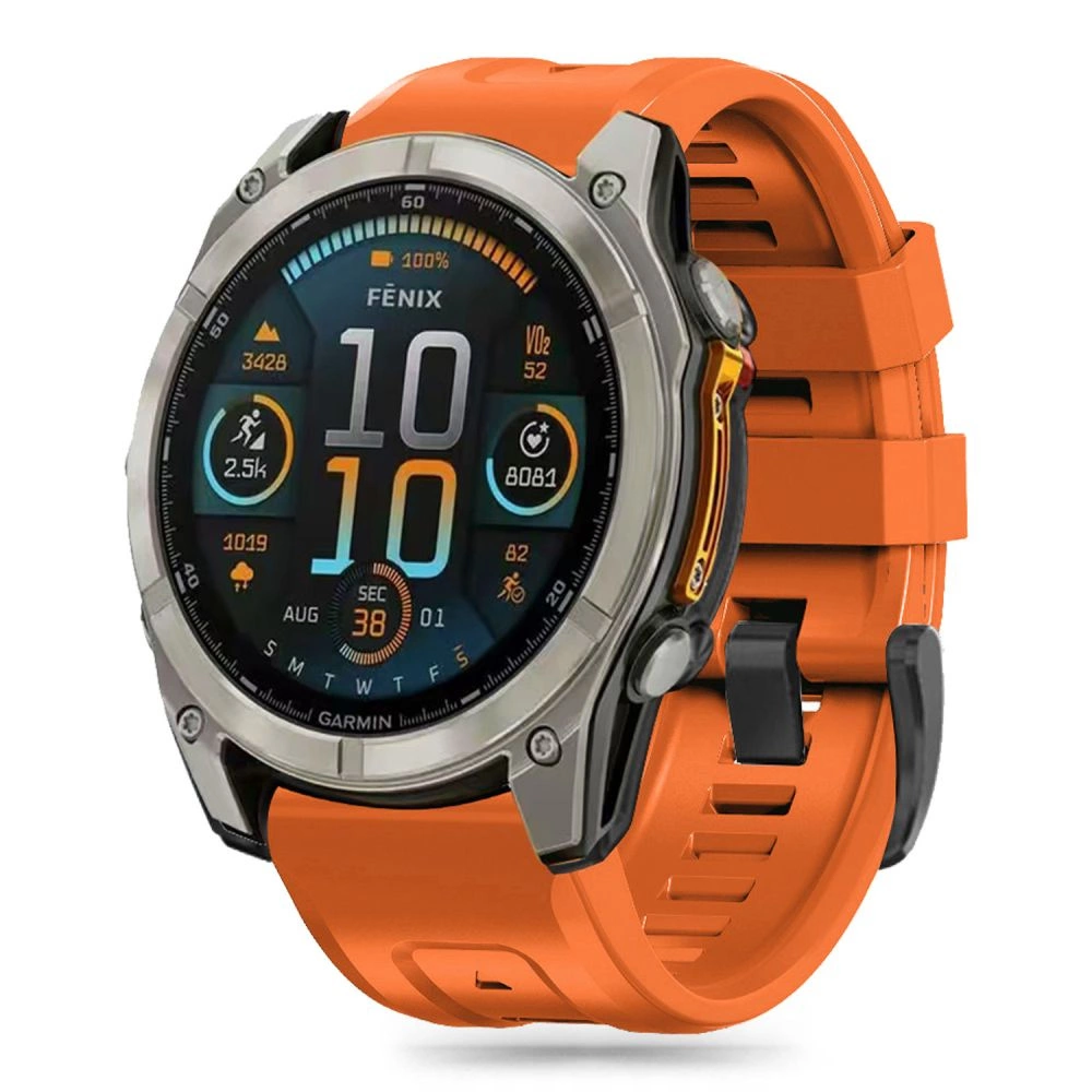Tech-Protect Silicone Strap Garmin Fenix 5 / 6 / 6 Pro / 7 / 8 (47 mm) / E - Orangeeng