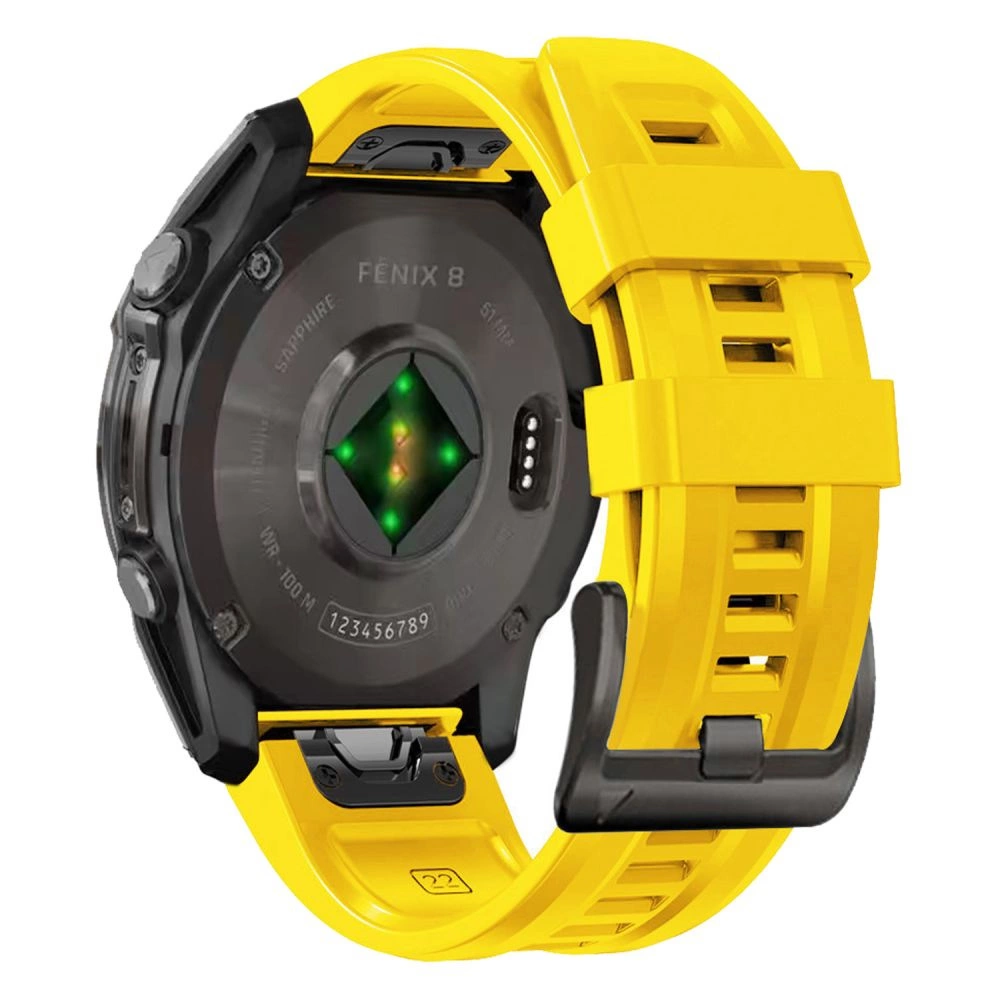 Tech-Protect Silicone Strap Garmin Fenix 5 / 6 / 6 Pro / 7 / 8 (47 mm) / E - Yelloweng