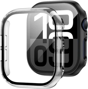Tech-Protect Defense360 Tempered Glass Case for Apple Watch 10 (46mm) - Cleareng