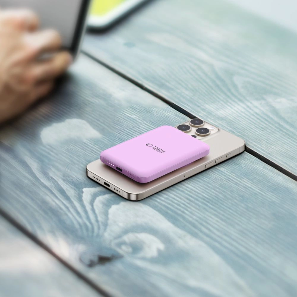 Tech-Protect LifeMag MagSafe PB10 5000mAh Power Bank - Pinkeng