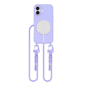 Tech-Protect MagNecklace MagSafe Case with Lanyard for iPhone 16 - Purpleeng
