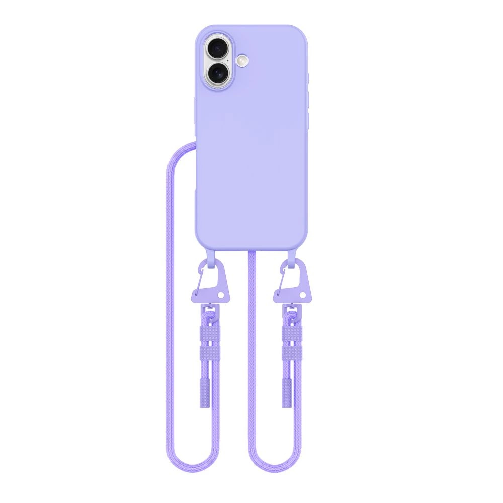 Tech-Protect MagNecklace MagSafe Case with Lanyard for iPhone 16 - Purpleeng