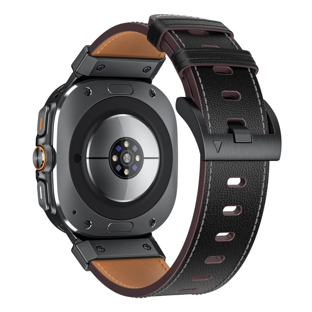 Tech-Protect Delta Pro Leather Strap for Samsung Galaxy Watch Ultra (47mm) - Blackeng