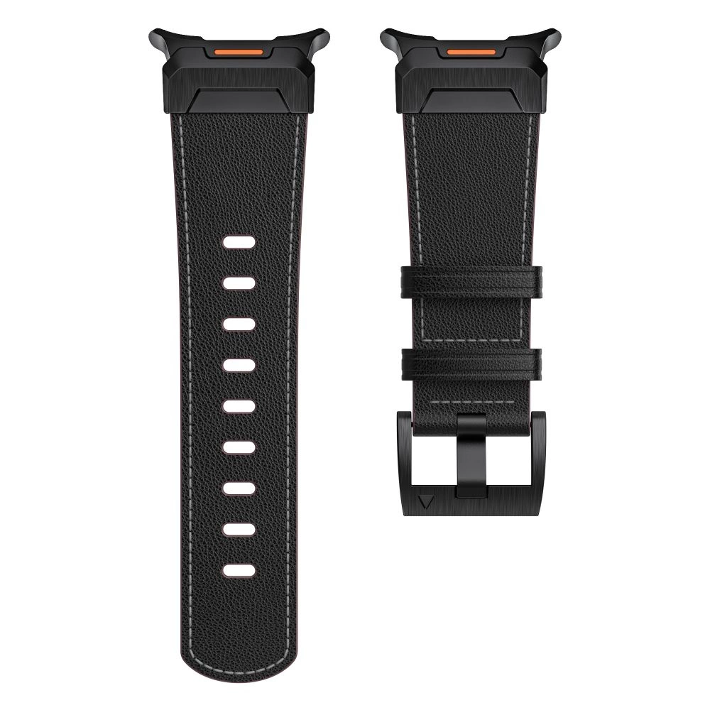 Tech-Protect Delta Pro Leather Strap for Samsung Galaxy Watch Ultra (47mm) - Blackeng