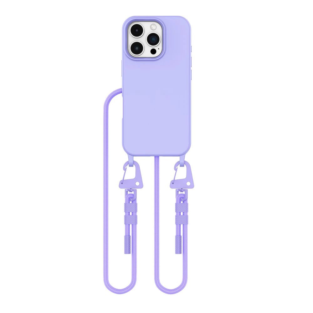 Tech-Protect MagNecklace MagSafe Case with Lanyard for iPhone 16 Pro - Purpleeng