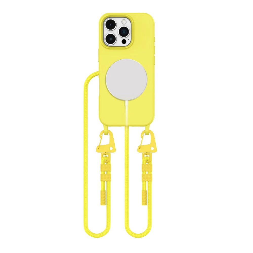 Tech-Protect MagNecklace MagSafe Case with Lanyard for iPhone 16 Pro Max - Yelloweng