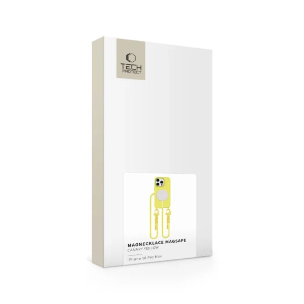 Tech-Protect MagNecklace MagSafe Case with Lanyard for iPhone 16 Pro Max - Yelloweng
