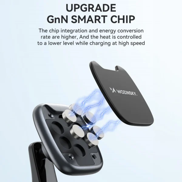 Wozinsky WUMTD magnetic phone holder for car dashboard - blackeng