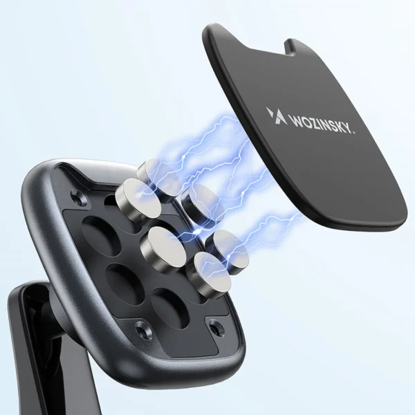 Wozinsky WUMTD magnetic phone holder for car dashboard - blackeng