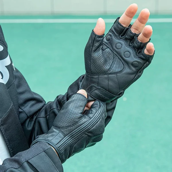 Rockbros 16220006003 L leather motorcycle gloves - blackeng