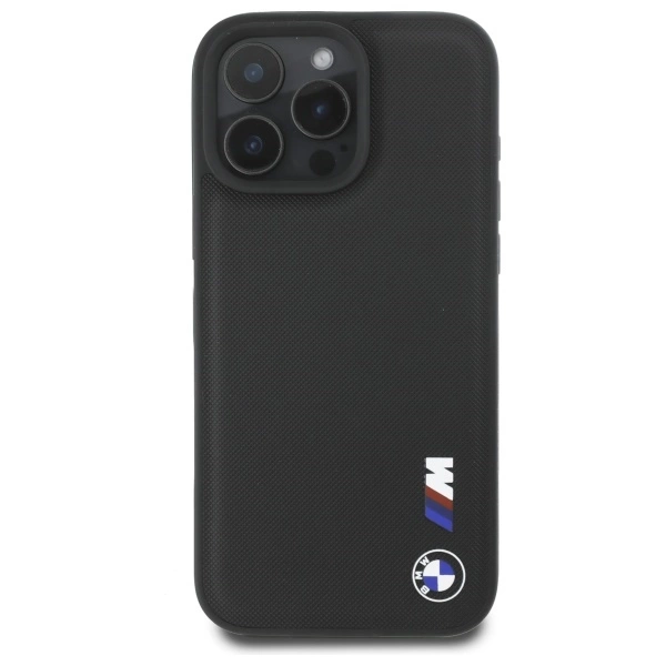 BMW Smooth Rubber Logo iPhone 16 Pro Max Case - Blackeng