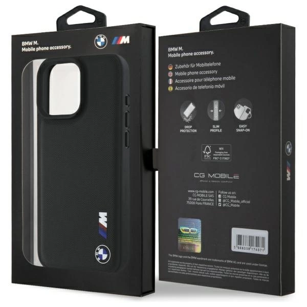 BMW Smooth Rubber Logo iPhone 16 Pro Max Case - Blackeng