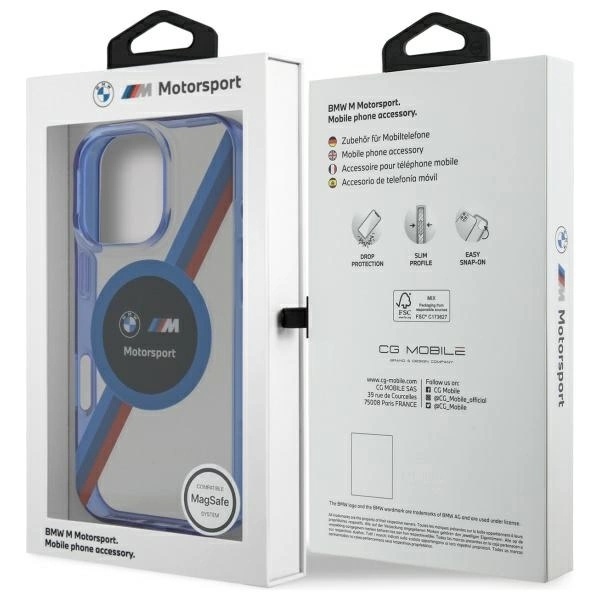 BMW Motosport IML Circle MagSafe Case for iPhone 16 Pro - Cleareng