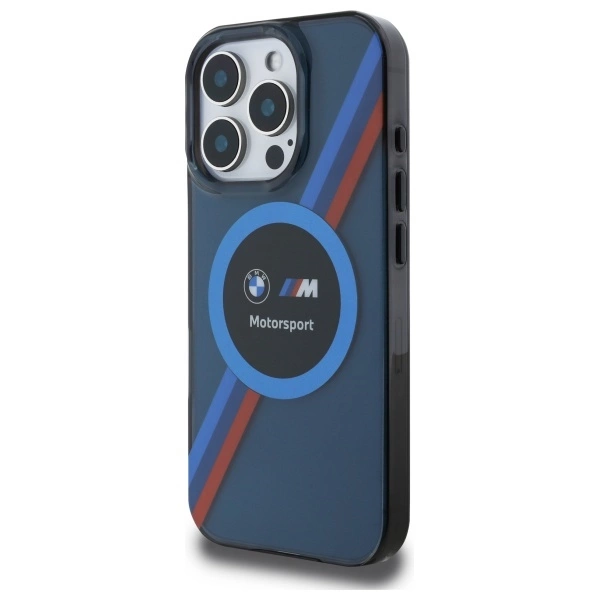 BMW Motosport IML Circle MagSafe case for iPhone 16 Pro - navy blueeng