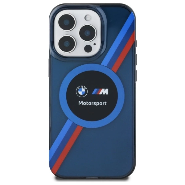 BMW Motosport IML Circle MagSafe case for iPhone 16 Pro - navy blueeng