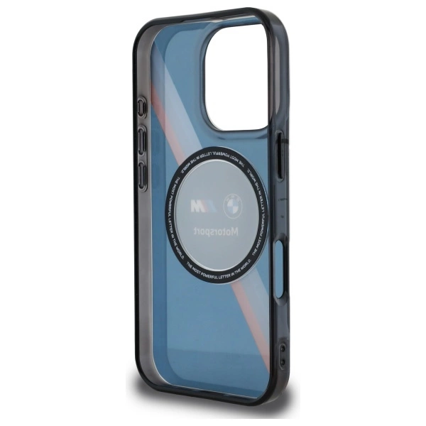 BMW Motosport IML Circle MagSafe case for iPhone 16 Pro - navy blueeng