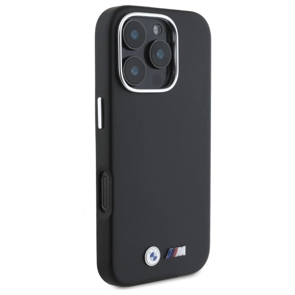BMW M Smooth Full Wrapped Metal MagSafe Case for iPhone 16 Pro Max - Blackeng
