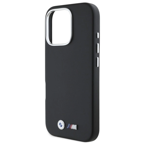 BMW M Smooth Full Wrapped Metal MagSafe Case for iPhone 16 Pro Max - Blackeng