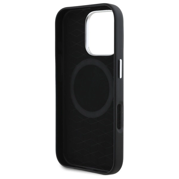 BMW M Smooth Full Wrapped Metal MagSafe Case for iPhone 16 Pro Max - Blackeng