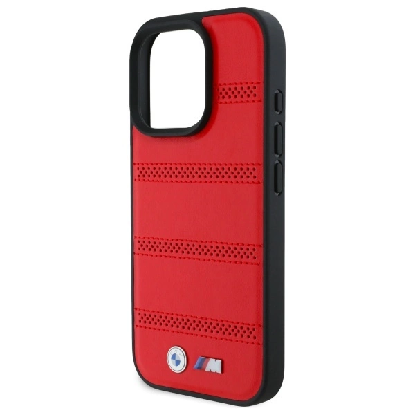 BMW M Perforated And Stitched Line MagSafe case for iPhone 16 Pro Max - redeng
