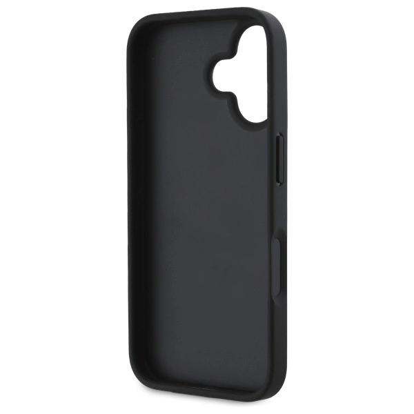 DKNY Texture Pattern Tonal Stripe iPhone 16 Case - Blackeng