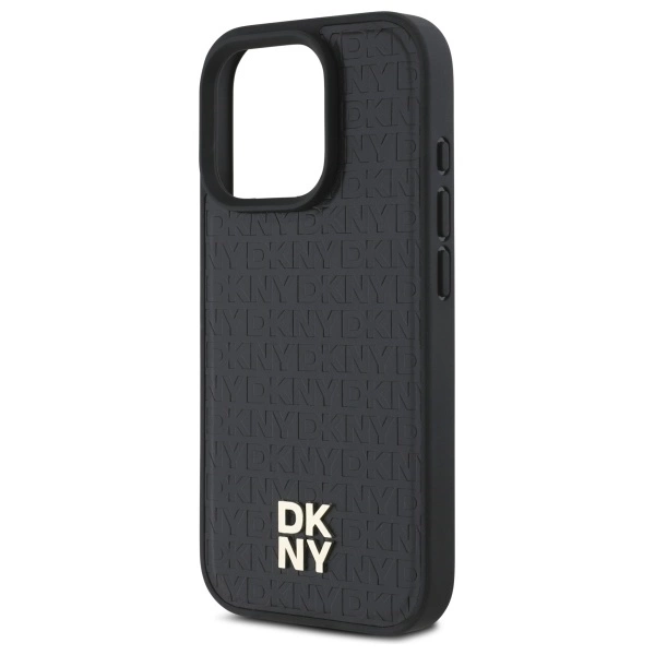 DKNY Repeat Pattern Stack Logo MagSafe iPhone 16 Pro Max Case - Blackeng