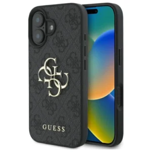 Guess 4G Big Logo iPhone 16 Plus Case - Blackeng