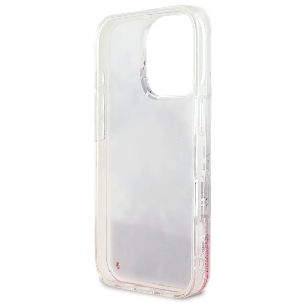 Guess Liquid Glitter Flower MagSafe iPhone 16 Pro Max Case - Pinkeng