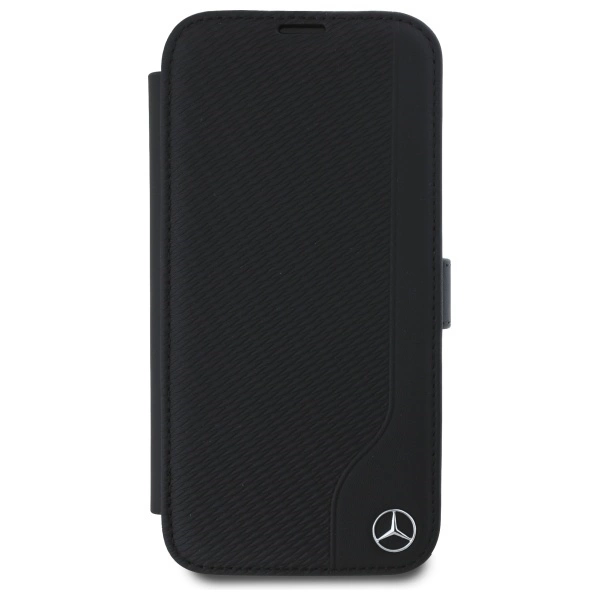 Mercedes Leather Wood Imitation iPhone 16 Case - Blackeng