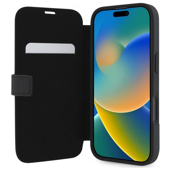 Mercedes Leather Wood Imitation iPhone 16 Pro Max Case - Blackeng