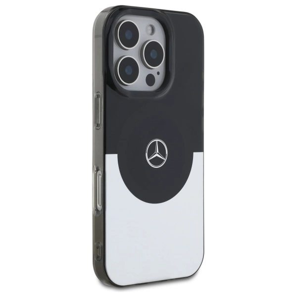 Mercedes Double Layer BiColor MagSafe case for iPhone 16 Pro - silvereng