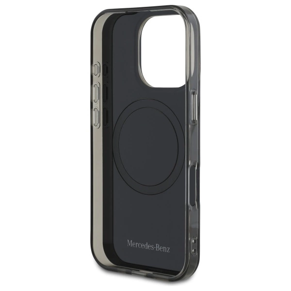 Mercedes Double Layer BiColor MagSafe case for iPhone 16 Pro - silvereng