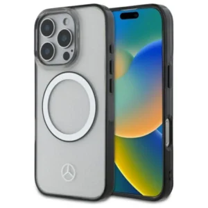 Mercedes Printed Logo MagSafe Case for iPhone 16 Pro - Cleareng