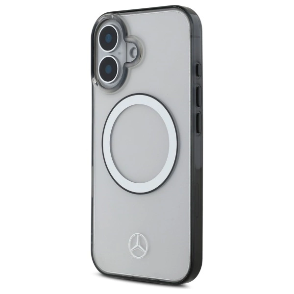 Mercedes Printed Logo MagSafe iPhone 16 Case - Cleareng
