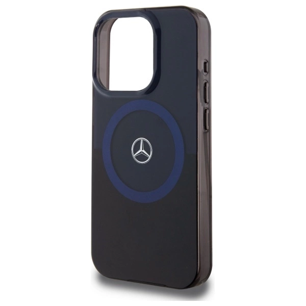 Mercedes MB Double Layer BiColor MagSafe Case for iPhone 16 Pro Max - Blueeng