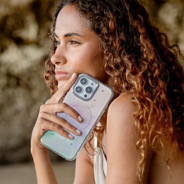 Uniq Coehl Celest Magnetic Charging Case for iPhone 16 Pro - Iridescenteng