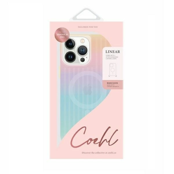 Uniq Coehl Linear Magnetic Charging Case for iPhone 16 Pro - Iridescenteng