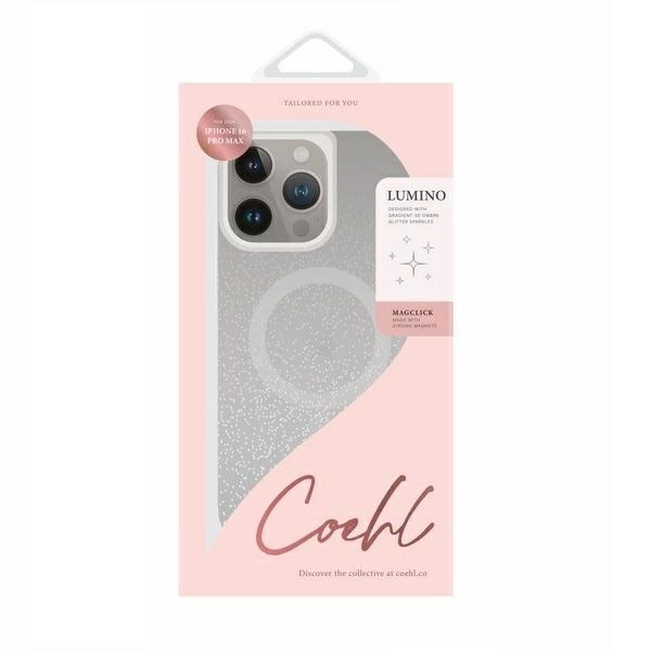 Uniq Coehl Lumino Magnetic Charging case for iPhone 16 Pro Max - silvereng