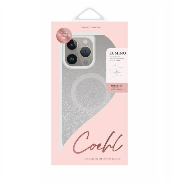 Uniq Coehl Lumino Magnetic Charging case for iPhone 16 Pro - silvereng