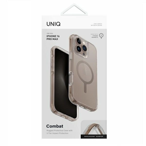 Uniq Combat Magclick Charging Case for iPhone 16 Pro Max - Goldeng