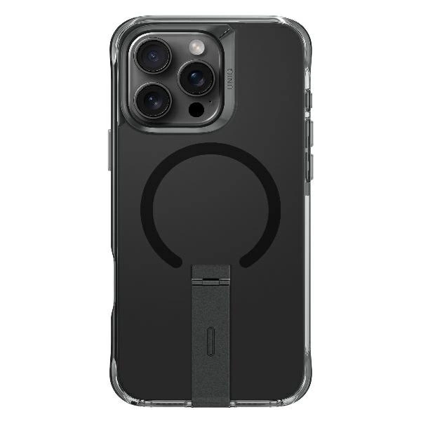 Uniq Eleva with Vertica Stand for iPhone 16 Pro - Blackeng