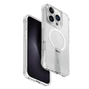 Uniq Eleva with Vertica Stand Case for iPhone 16 Pro - Transparenteng