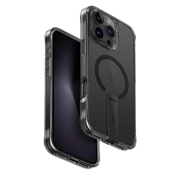 Uniq Eleva with Vertica Stand Case for iPhone 16 Pro Max - Blackeng