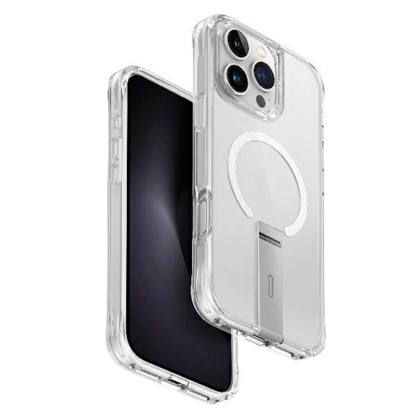 Uniq Eleva with Vertica Stand Case for iPhone 16 Pro Max - Transparenteng