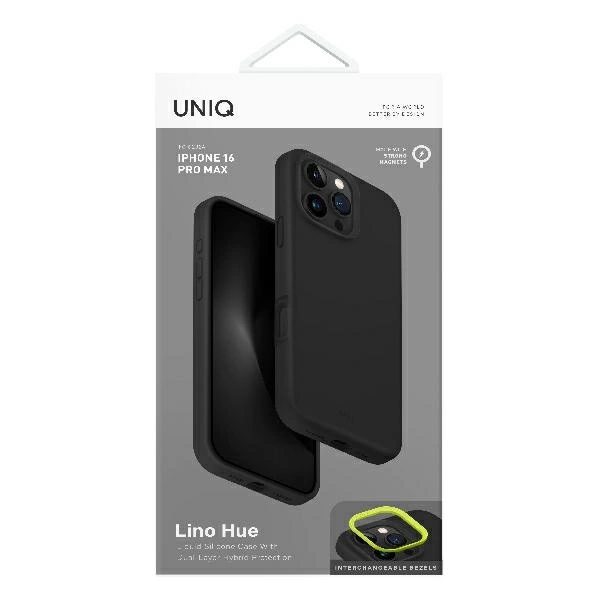Uniq Lino Hue Magclick Charging Case for iPhone 16 Pro - Grayeng