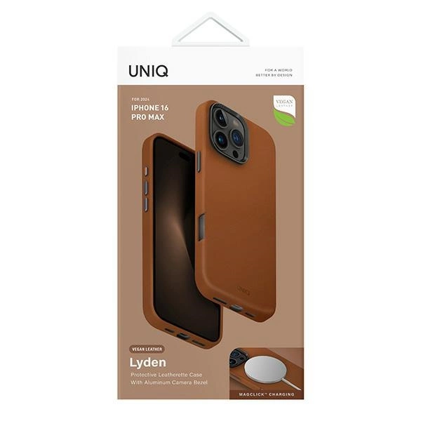 Uniq Lyden Magclick Charging case for iPhone 16 Pro Max - carameleng