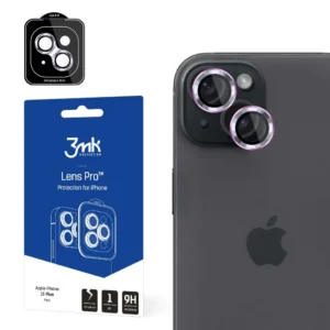 Camera Cover 3mk Lens Protection Pro Pink for iPhone 15 Pluseng